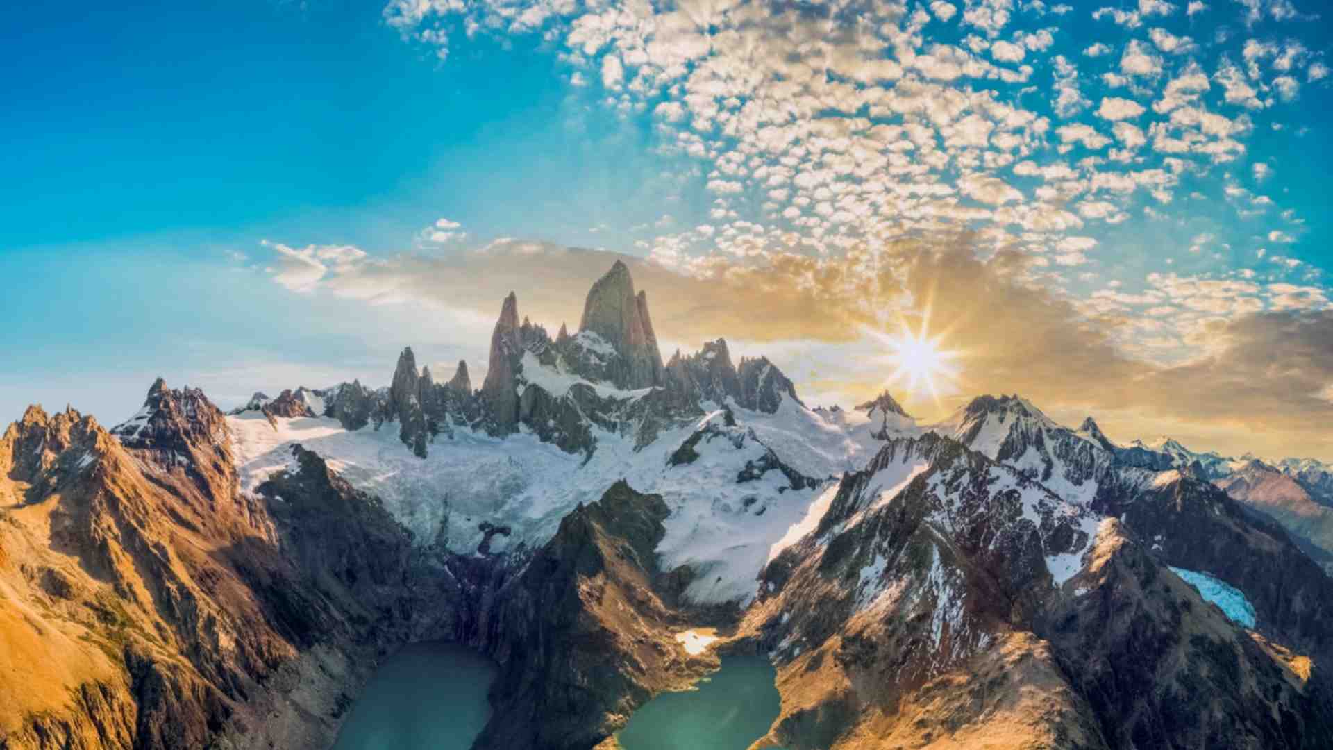 Beautiful mountain place with over bridge 